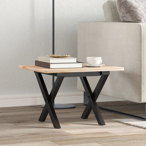 vidaXL Coffee Table Legs X-Frame 40x40x33 cm Steel