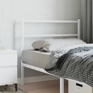 vidaXL Metal Headboard White 100 cm