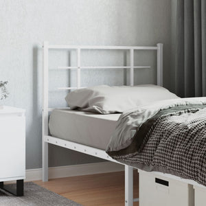 vidaXL Metal Headboard White 100 cm