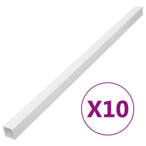 vidaXL Cable Trunking 50x25 mm 10 m PVC