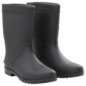 vidaXL Rain Boots Black Size 44 PVC