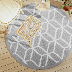 vidaXL Outdoor Carpet Grey Ç?160 cm PP