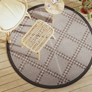 vidaXL Outdoor Carpet Brown Ç?160 cm PP