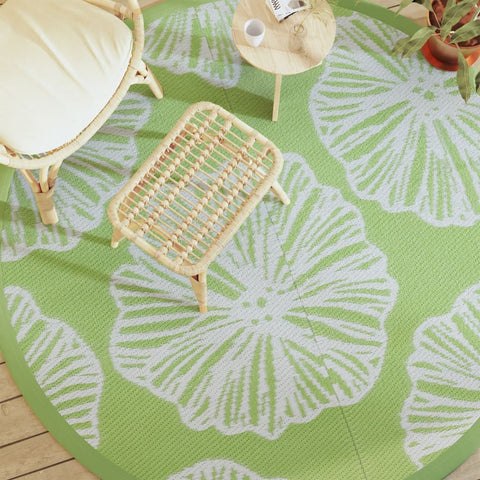 vidaXL Outdoor Carpet Green Ø200 cm PP