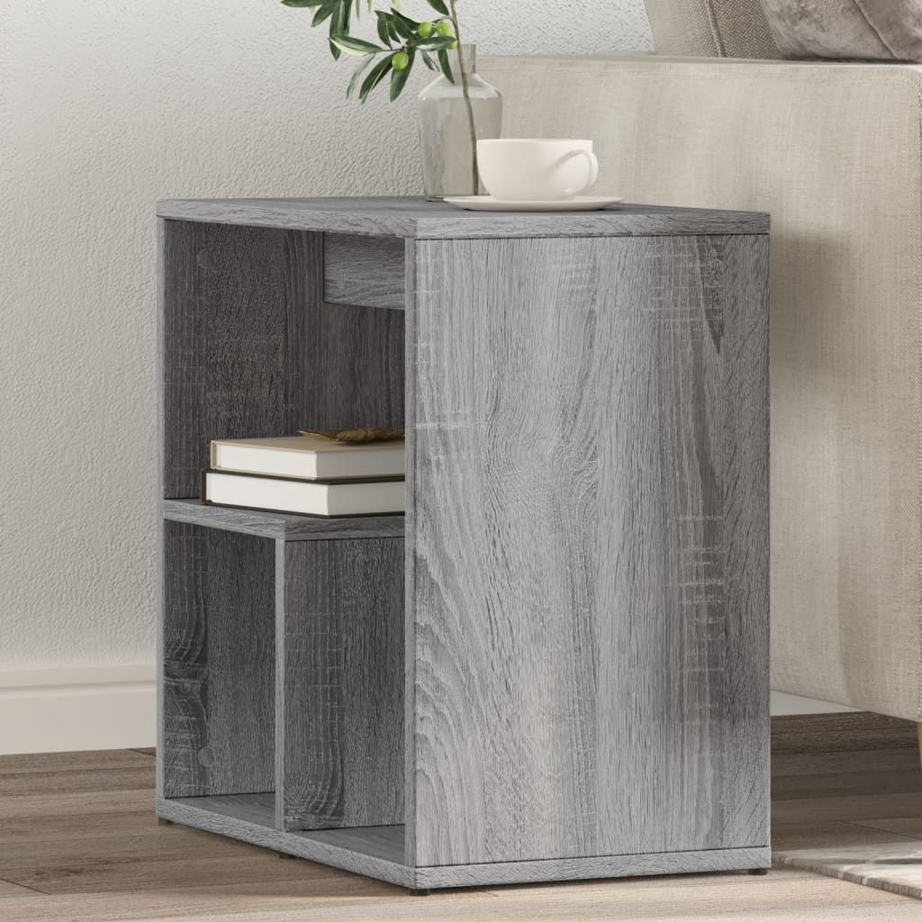 vidaXL Side Table Grey Sonoma 50x30x50 cm Engineered Wood