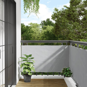 vidaXL Balcony Privacy Screen Grey 500x75 cm PVC