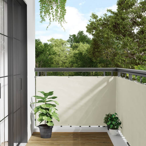 vidaXL Balcony Privacy Screen White 500x90 cm PVC