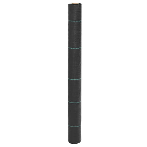 vidaXL Weed Membrane Black 1x10 m PP