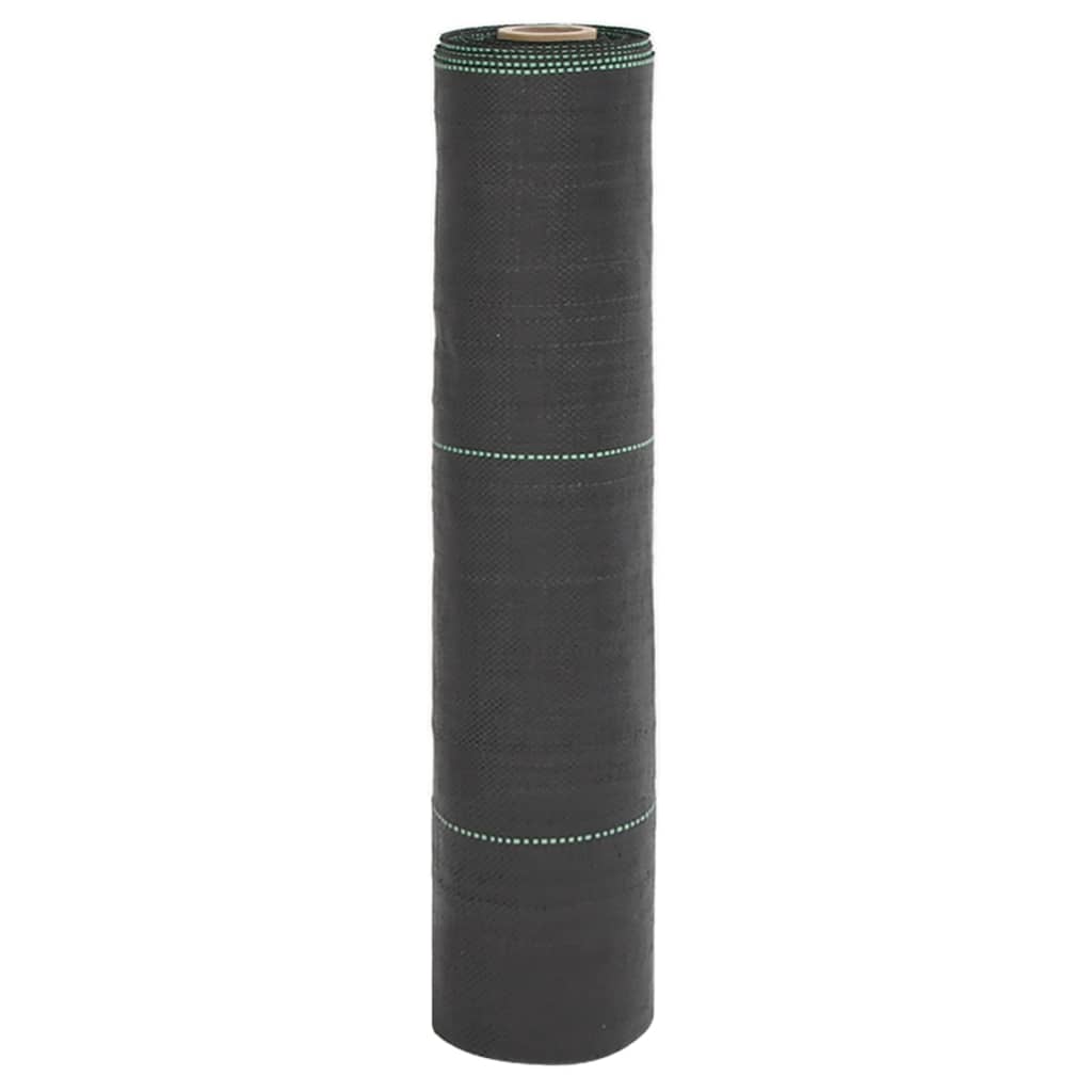 vidaXL Weed Membrane Black 0.5x25 m PP