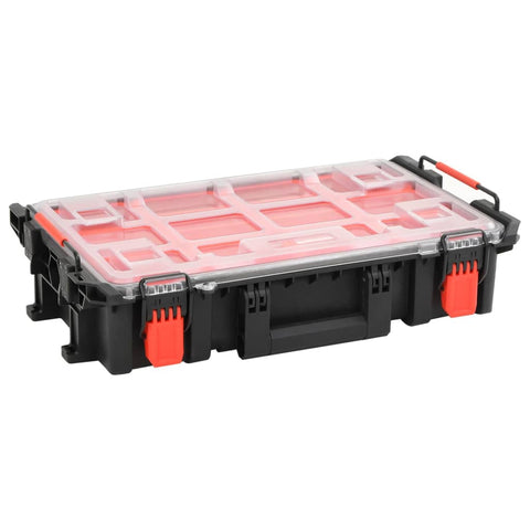 vidaXL Portable Flight Case Black 55.5x34.5x13.5 cm PP