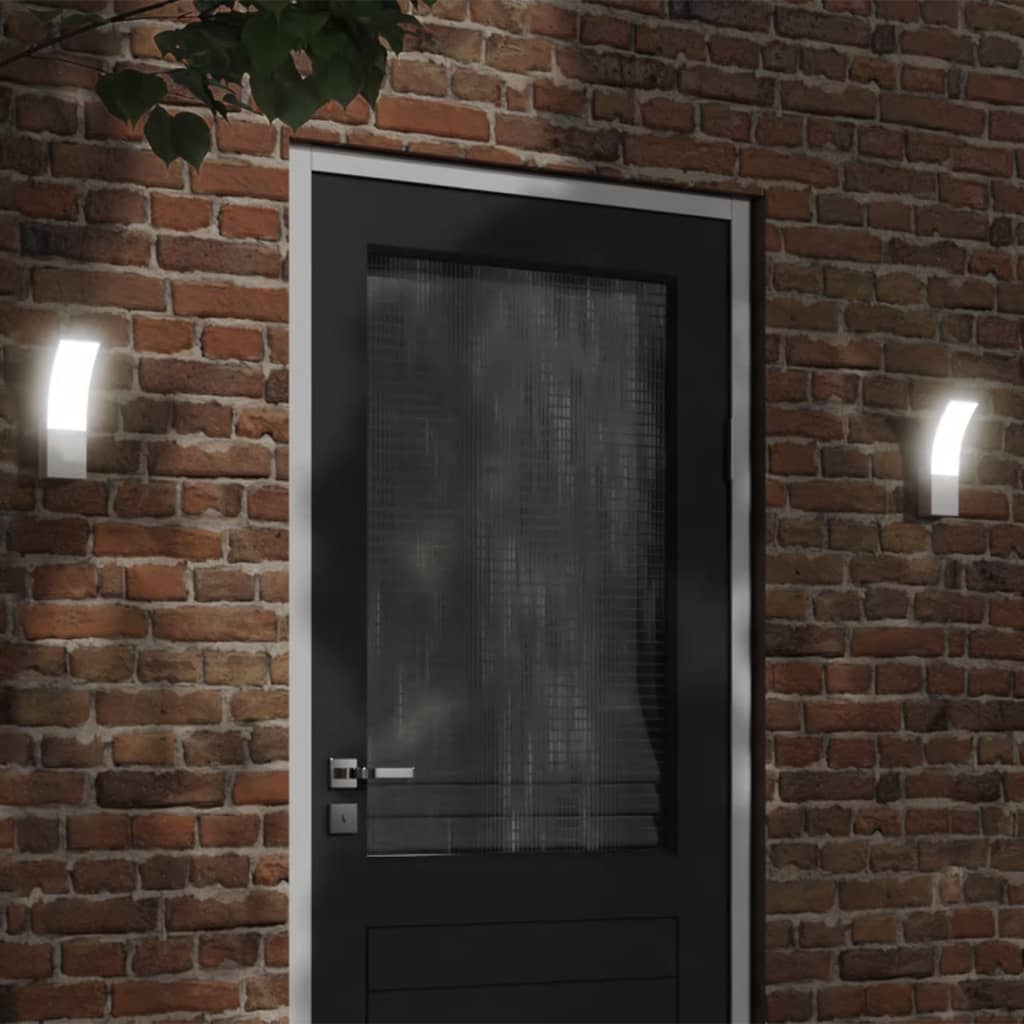 vidaXL Outdoor LED Wall Light White Die-cast Aluminium