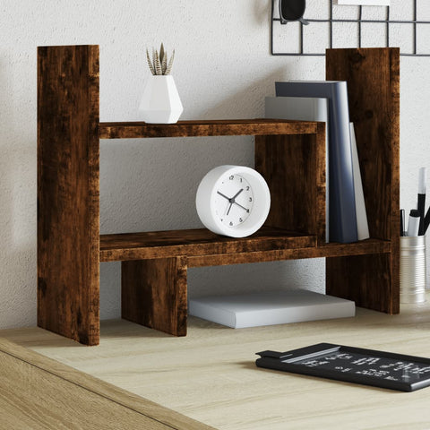 vidaXL Desk Organiser Smoked Oak 38.5x17x39 cm Engineered wood