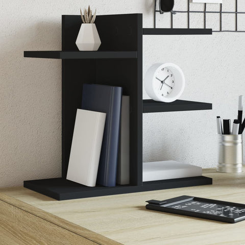 vidaXL Desk Organiser Black 42x21.5x42 cm Engineered wood