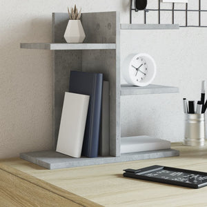 vidaXL Desk Organiser Concrete Grey 42x21.5x42 cm Engineered wood