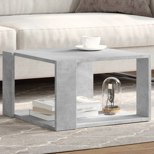 vidaXL Coffee Table Concrete Grey 51.5x51.5x30 cm Engineered Wood