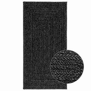 vidaXL Rug ZIZUR Anthracite 60x110 cm Jute Look Indoor and Outdoor