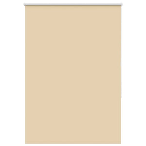 vidaXL Roller Blind Blackout Beige 90x130 cm Fabric Width 85.7 cm Polyester