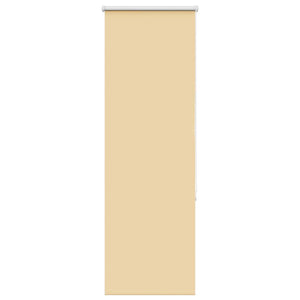 vidaXL Roller Blind Blackout Beige 50x175 cm Fabric Width 45.7 cm Polyester