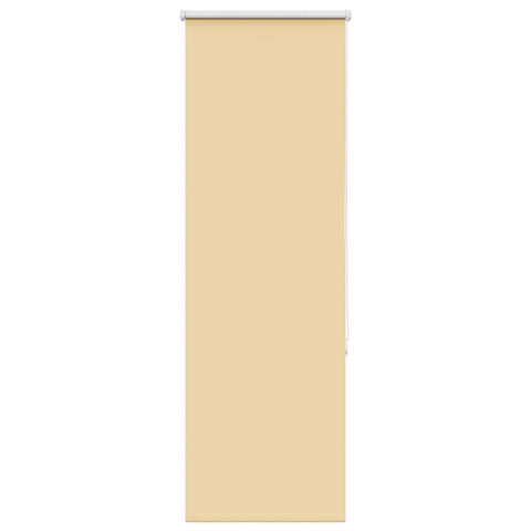 vidaXL Roller Blind Blackout Beige 50x175 cm Fabric Width 45.7 cm Polyester