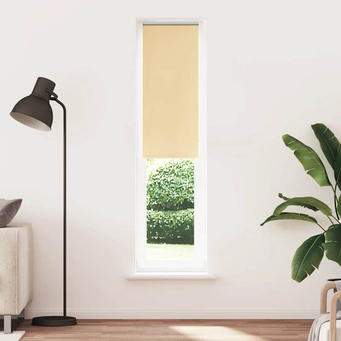 vidaXL Roller Blind Blackout Beige 60x210 cm Fabric Width 55.7 cm Polyester