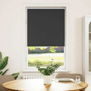 vidaXL Roller Blind Blackout Black 80x150 cm Fabric Width 75.7 cm Polyester