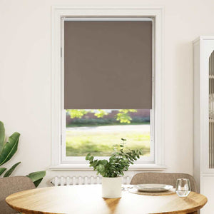 vidaXL Roller Blind Blackout Coffee 80x130 cm Fabric Width 75.7 cm Polyester