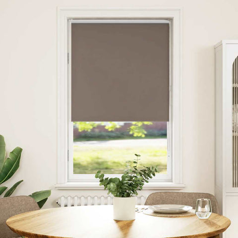 vidaXL Roller Blind Blackout Coffee 75x150 cm Fabric Width 70.7 cm Polyester