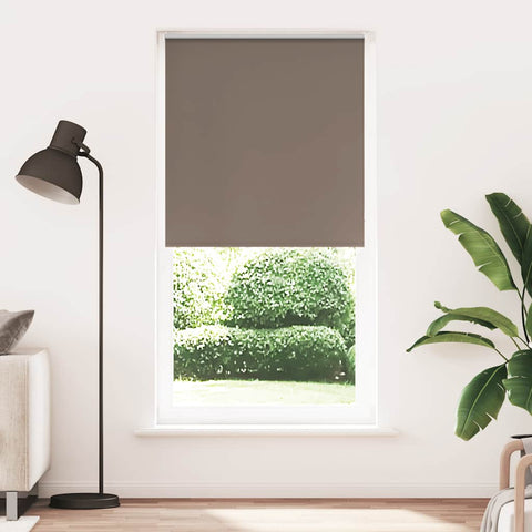 vidaXL Roller Blind Blackout Coffee 105x230 cm Fabric Width 100.7 cm Polyester