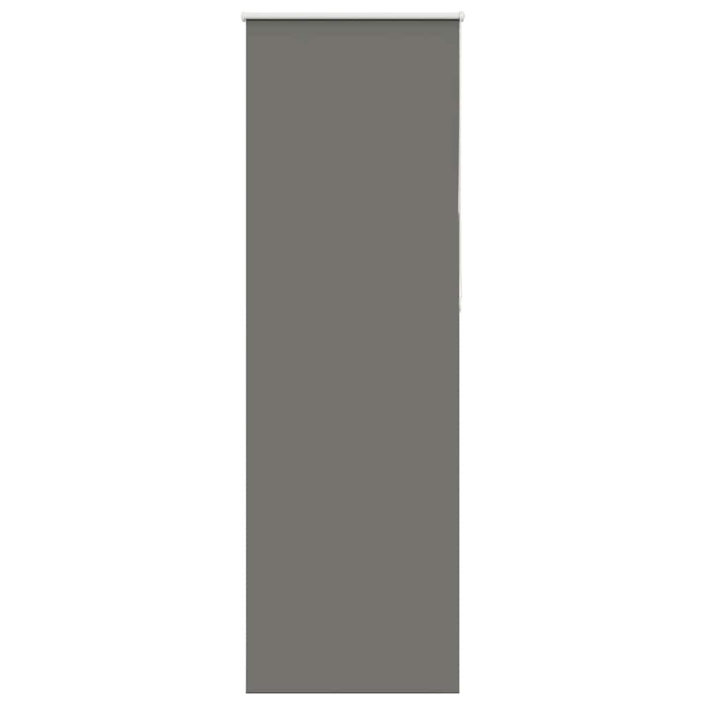 vidaXL Roller Blind Blackout Grey 70x210 cm Fabric Width 65.7 cm Polyester