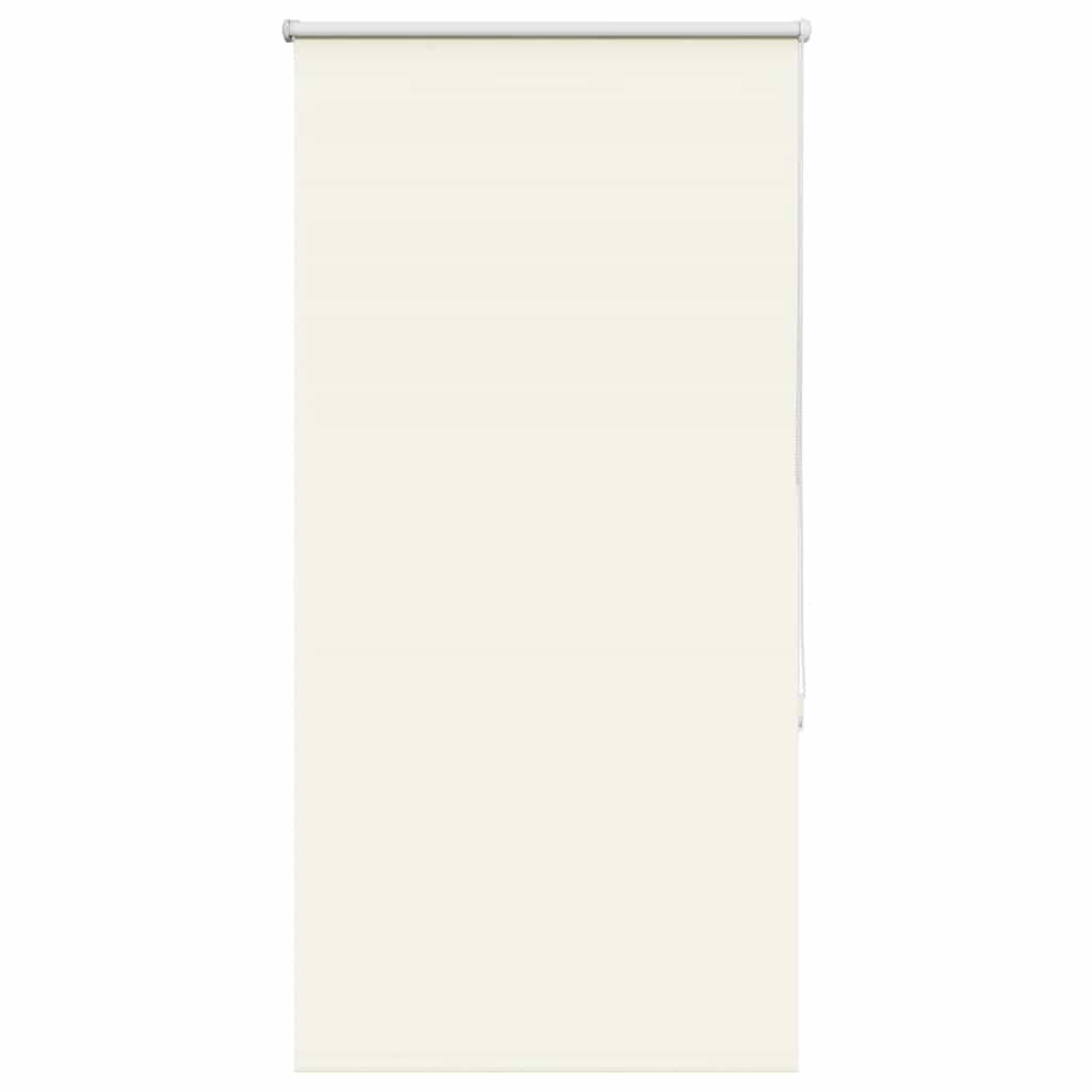 vidaXL Roller Blind Blackout Off White 85x150 cm Fabric Width 80.7 cm Polyester