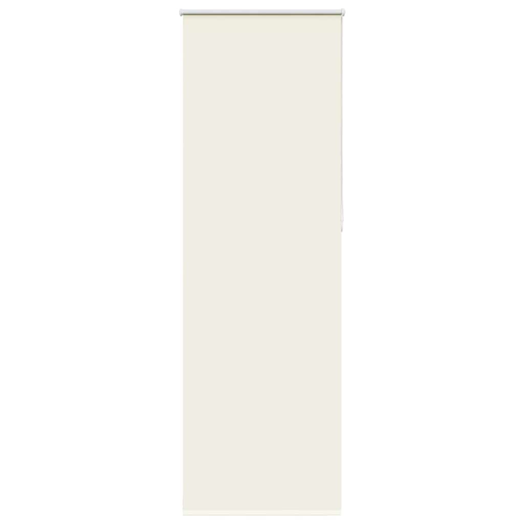 vidaXL Roller Blind Blackout Off White 80x210 cm Fabric Width 75.7 cm Polyester