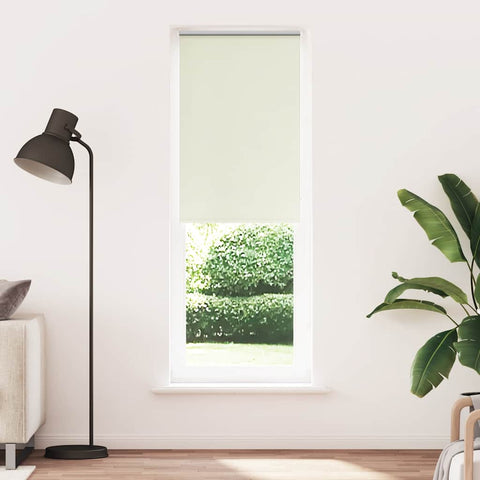 vidaXL Roller Blind Blackout Off White 70x230 cm Fabric Width 65.7 cm Polyester