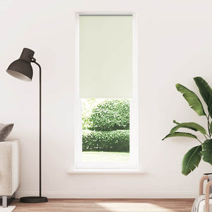 vidaXL Roller Blind Blackout Off White 80x230 cm Fabric Width 75.7 cm Polyester