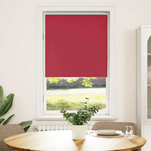 vidaXL Roller Blind Blackout Red 85x130 cm Fabric Width 80.7 cm Polyester