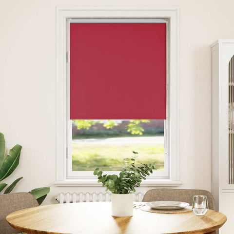 vidaXL Roller Blind Blackout Red 70x175 cm Fabric Width 65.7 cm Polyester