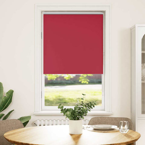 vidaXL Roller Blind Blackout Red 75x175 cm Fabric Width 70.7 cm Polyester