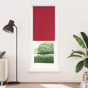 vidaXL Roller Blind Blackout Red 65x210 cm Fabric Width 60.7 cm Polyester