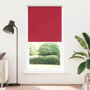 vidaXL Roller Blind Blackout Red 105x230 cm Fabric Width 100.7 cm Polyester