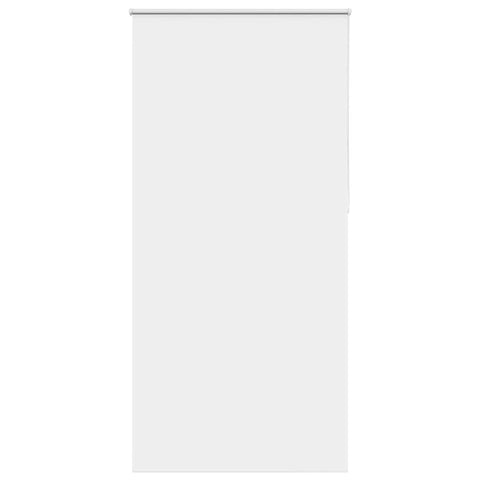 vidaXL Roller Blind Blackout White 110x210 cm Fabric Width 105.7 cm Polyester