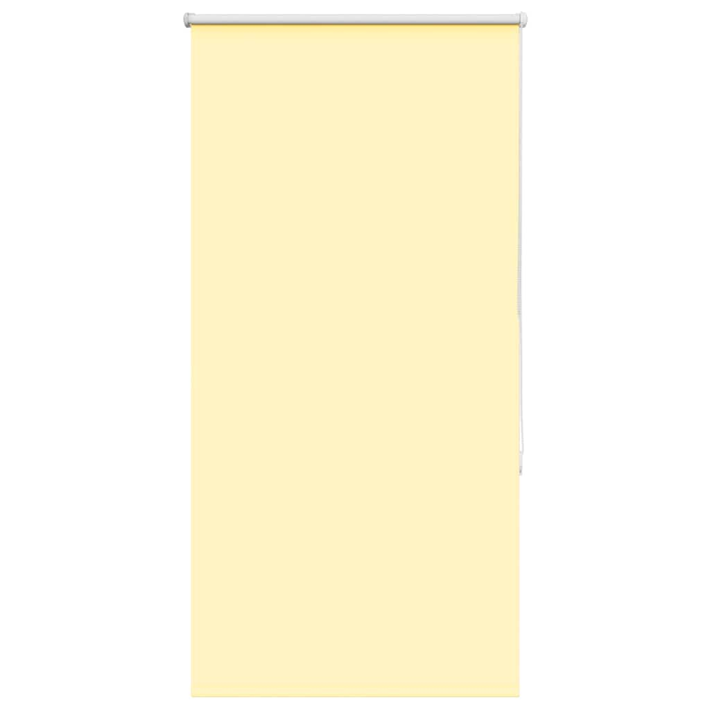 vidaXL Roller Blind Blackout Yellow 75x130 cm Fabric Width 70.7 cm Polyester