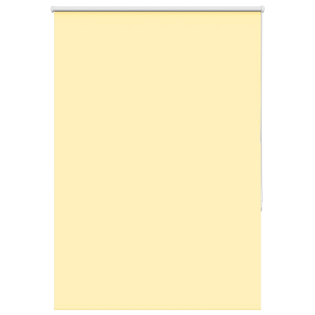 vidaXL Roller Blind Blackout Yellow 90x130 cm Fabric Width 85.7 cm Polyester