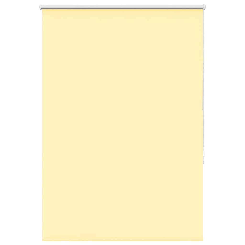 vidaXL Roller Blind Blackout Yellow 100x130 cm Fabric Width 95.7 cm Polyester