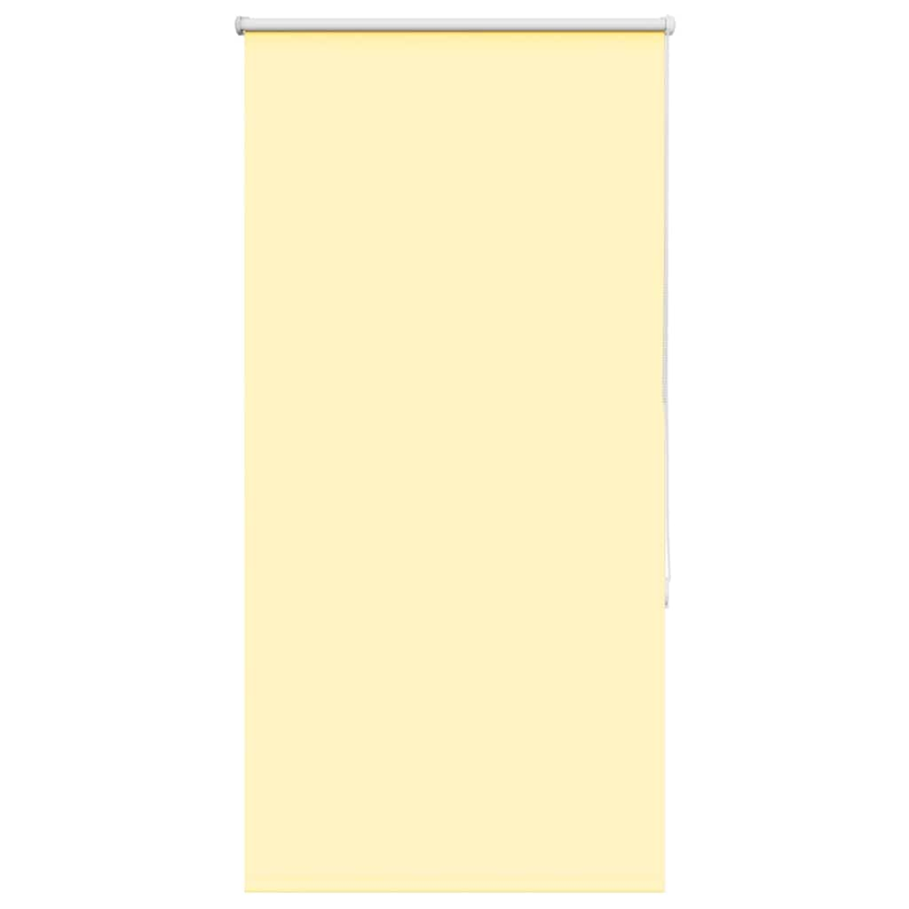 vidaXL Roller Blind Blackout Yellow 80x150 cm Fabric Width 75.7 cm Polyester