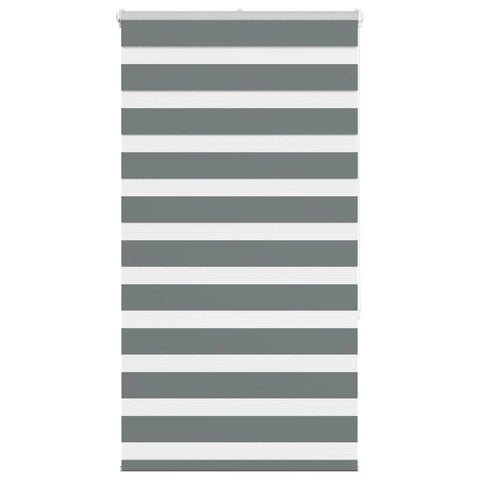 vidaXL Zebra Blind Dark Grey 70x150 cm Fabric Width 65.9 cm Polyester