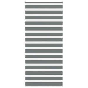 vidaXL Zebra Blind Dark Grey 100x230 cm Fabric Width 95.9 cm Polyester