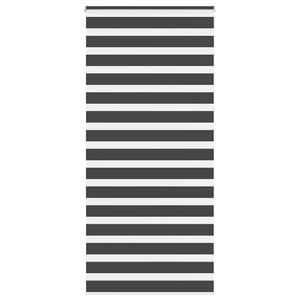 vidaXL Zebra Blind Black 105x200 cm Fabric Width 100.9 cm Polyester