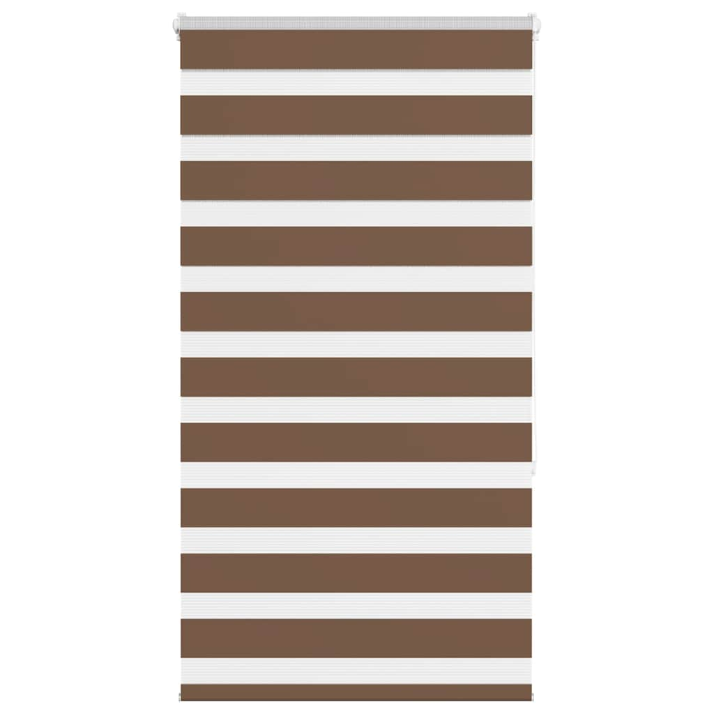 vidaXL Zebra Blind Brown 70x150 cm Fabric Width 65.9 cm Polyester