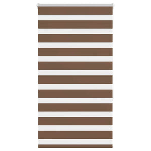 vidaXL Zebra Blind Brown 70x150 cm Fabric Width 65.9 cm Polyester