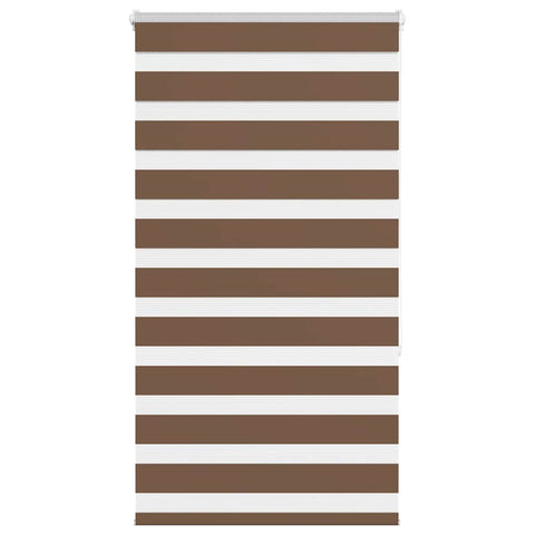 vidaXL Zebra Blind Brown 70x150 cm Fabric Width 65.9 cm Polyester