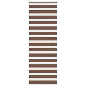 vidaXL Zebra Blind Brown 70x200 cm Fabric Width 65.9 cm Polyester